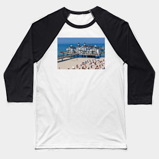 Pier, Sellin, Ruegen, Ruegen Island, Mecklenburg-Western Pomerania, Germany Baseball T-Shirt